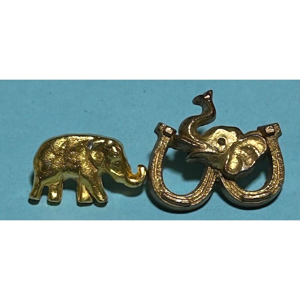 3 GOP Elephant Pins  1968 GULF OIL Elephant -+- 2 Republican Campaign Pins - Picture 2 of 4